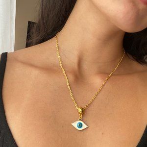 Evil eye gold chain necklace 🇬🇷🧿